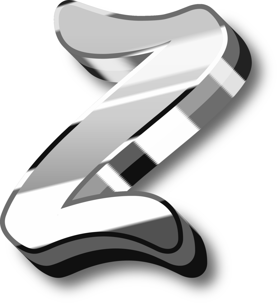 Silver Alphabet Letter and Number png