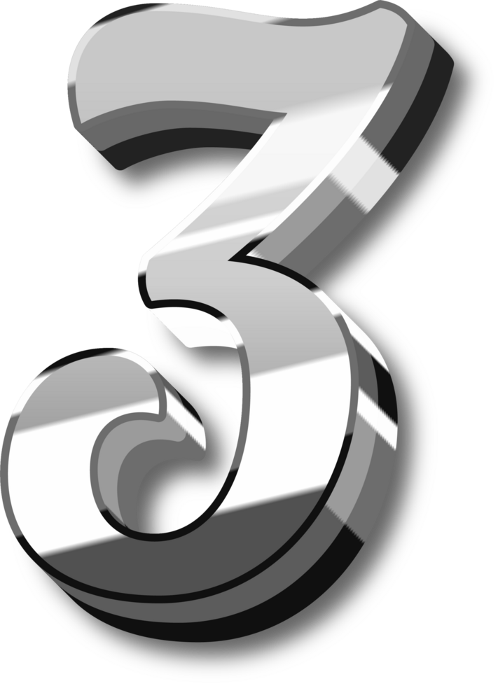 Silver Alphabet Letter and Number png