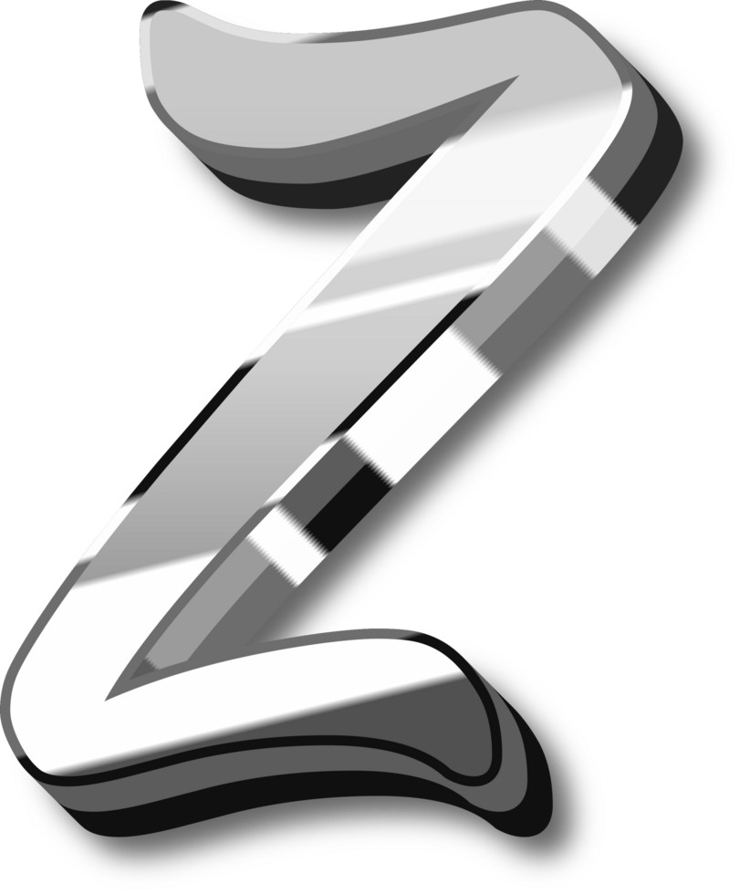 Silver Alphabet Letter and Number png