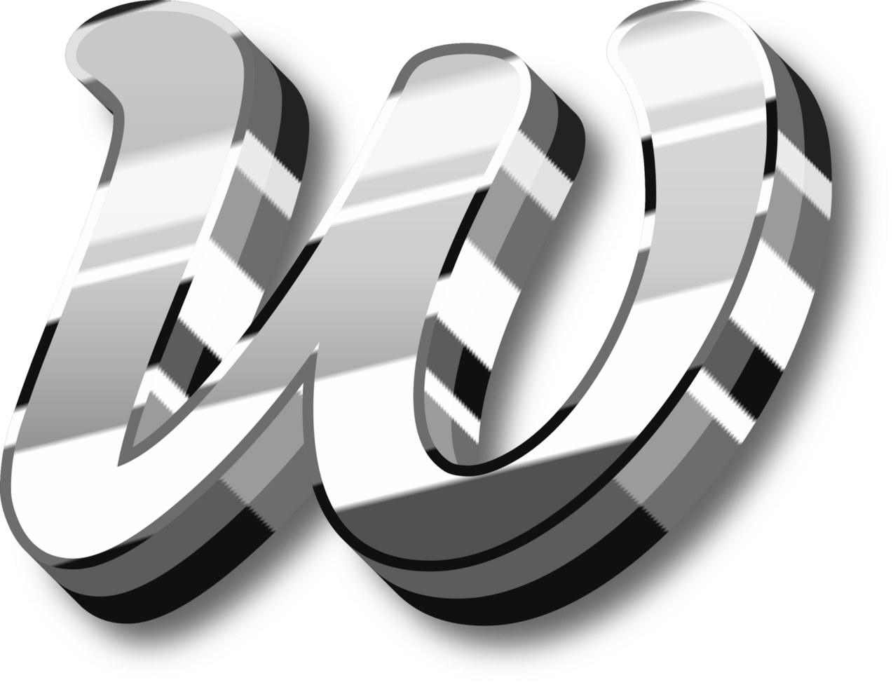 Silver Alphabet Letter and Number png
