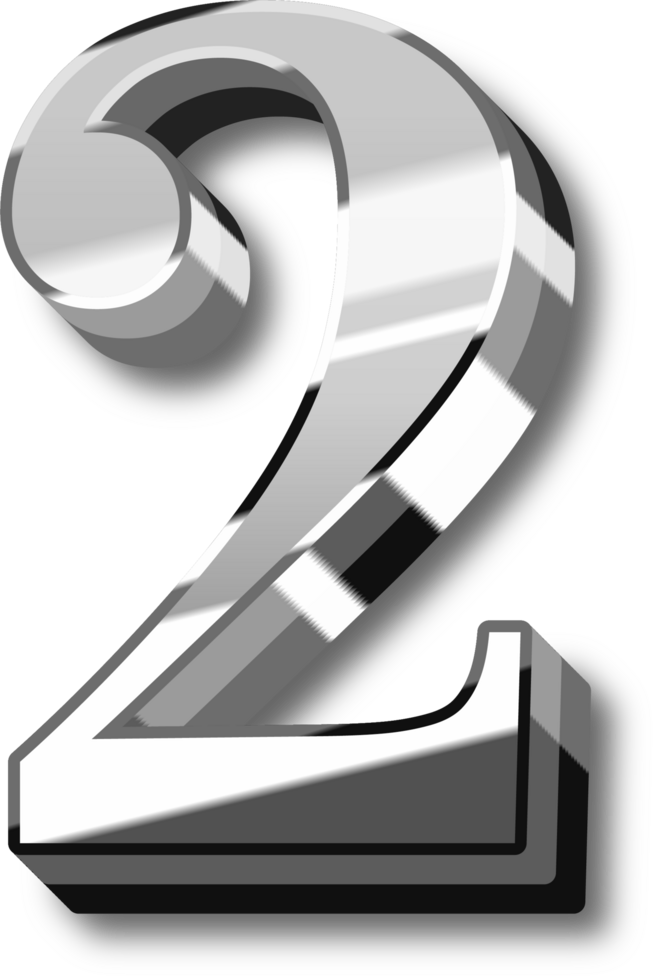 Silver Alphabet Letter and Number png