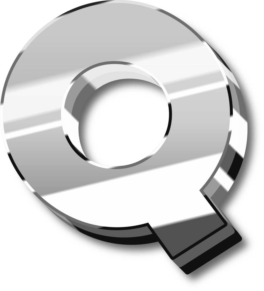 Silver Alphabet Letter and Number png