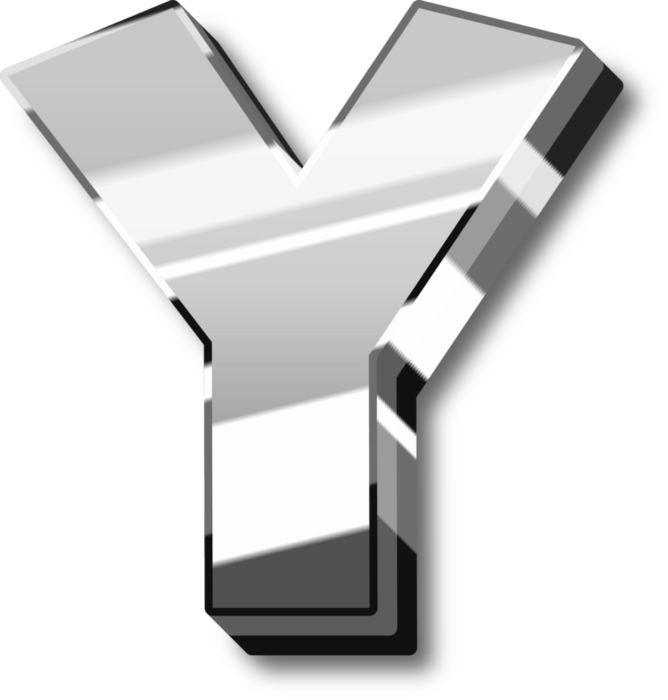 Silver Alphabet Letter and Number png