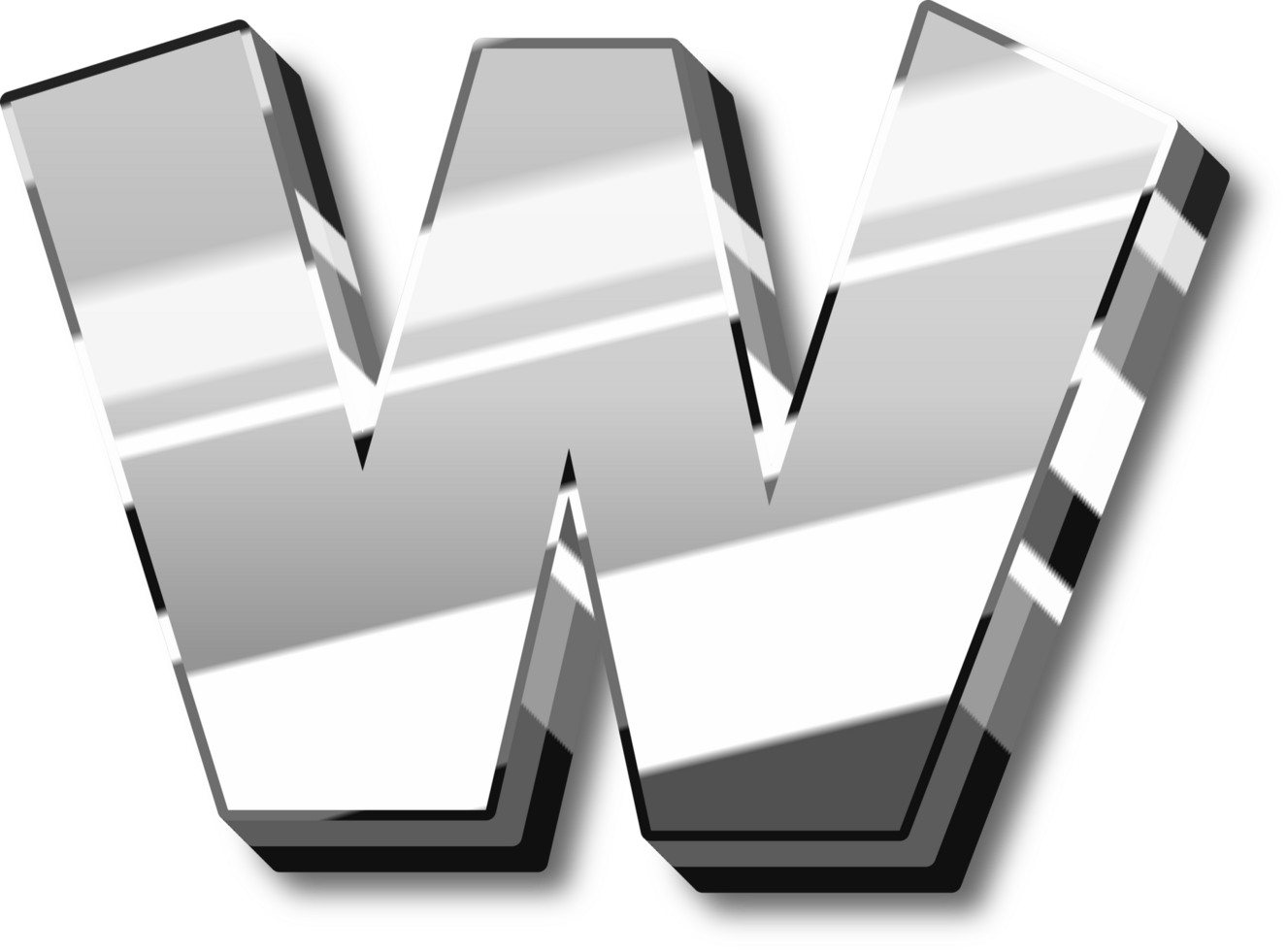 Silver Alphabet Letter and Number png