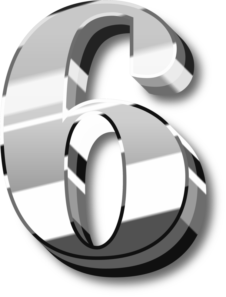 Silver Alphabet Letter and Number png