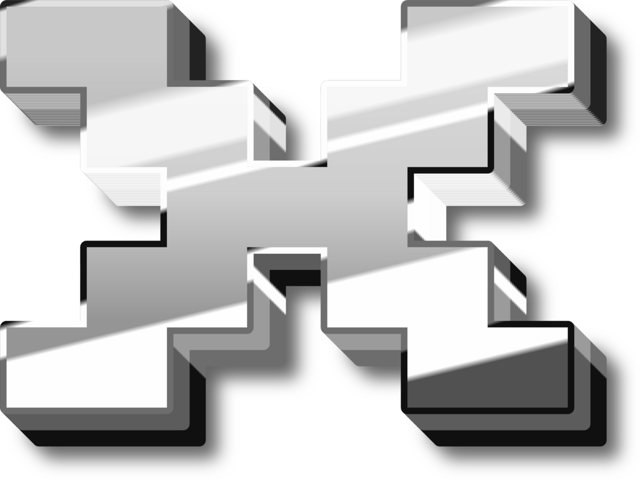Silver Alphabet Letter and Number png