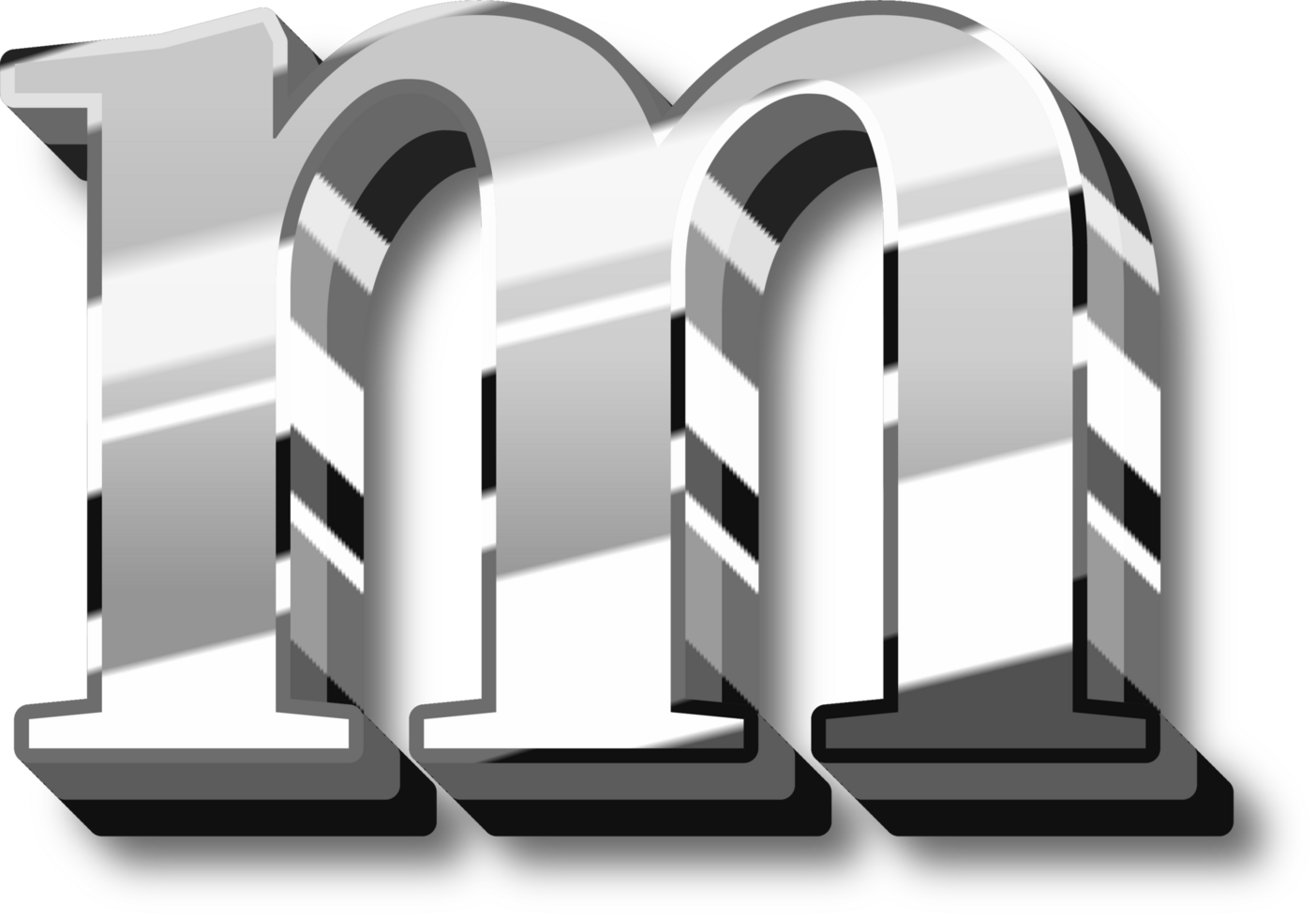 Silver Alphabet Letter and Number png