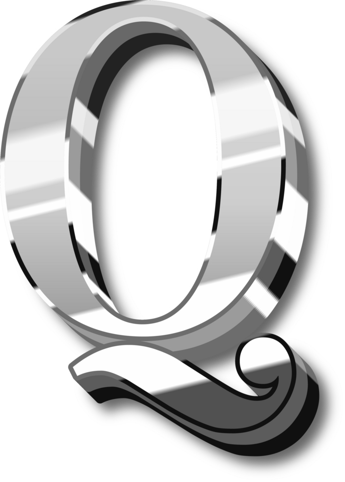 Silver Alphabet Letter and Number png