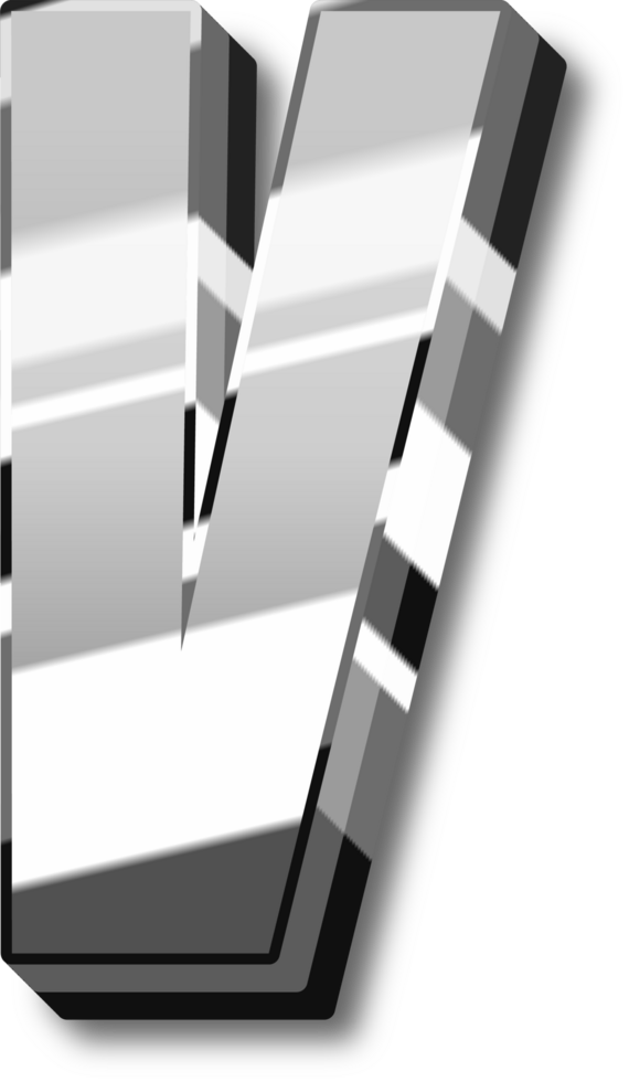 Silver Alphabet Letter and Number png