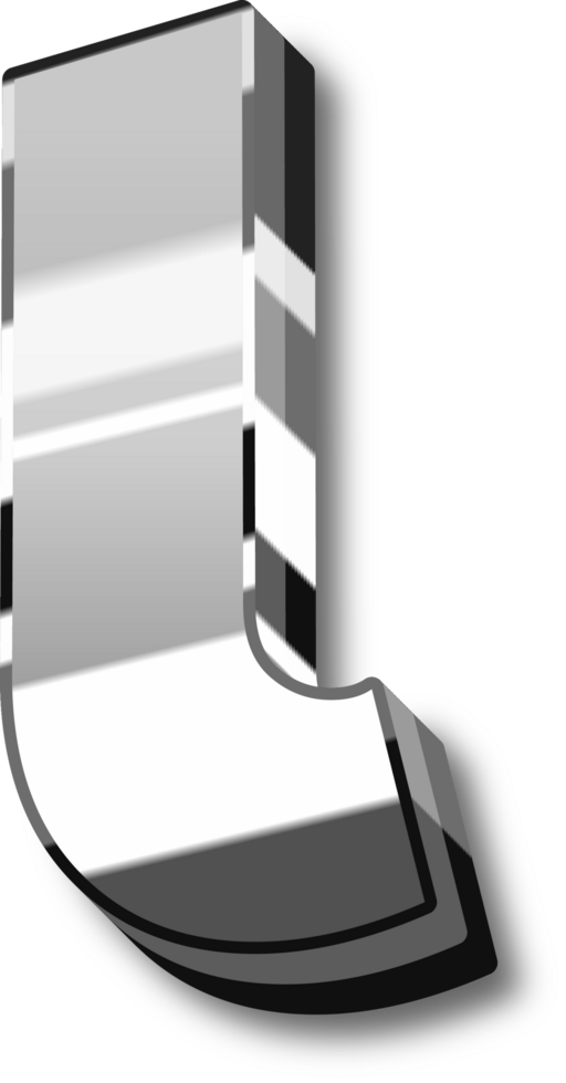 Silver Alphabet Letter and Number png