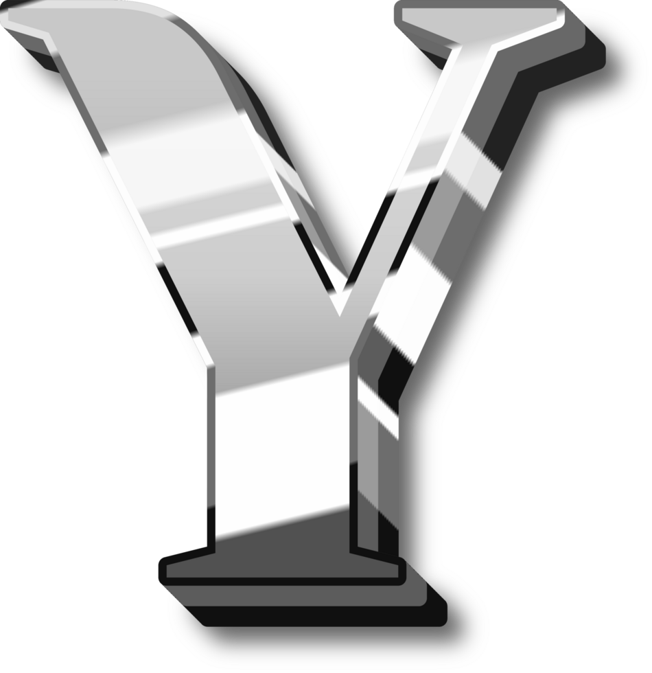 Silver Alphabet Letter and Number png