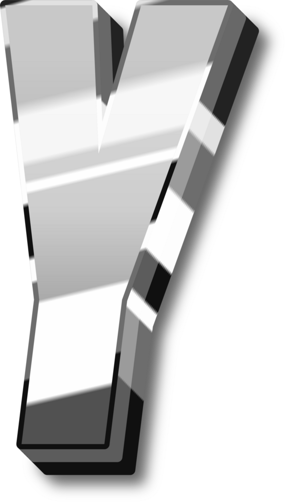 Silver Alphabet Letter and Number png