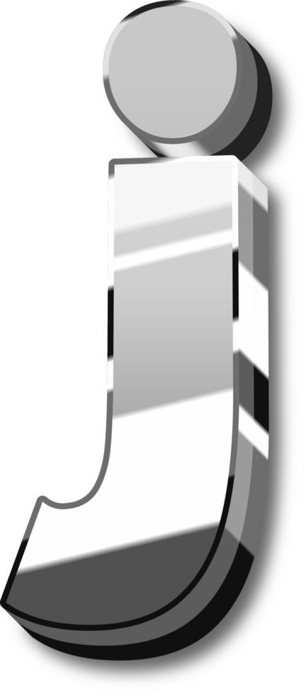 Silver Alphabet Letter and Number png