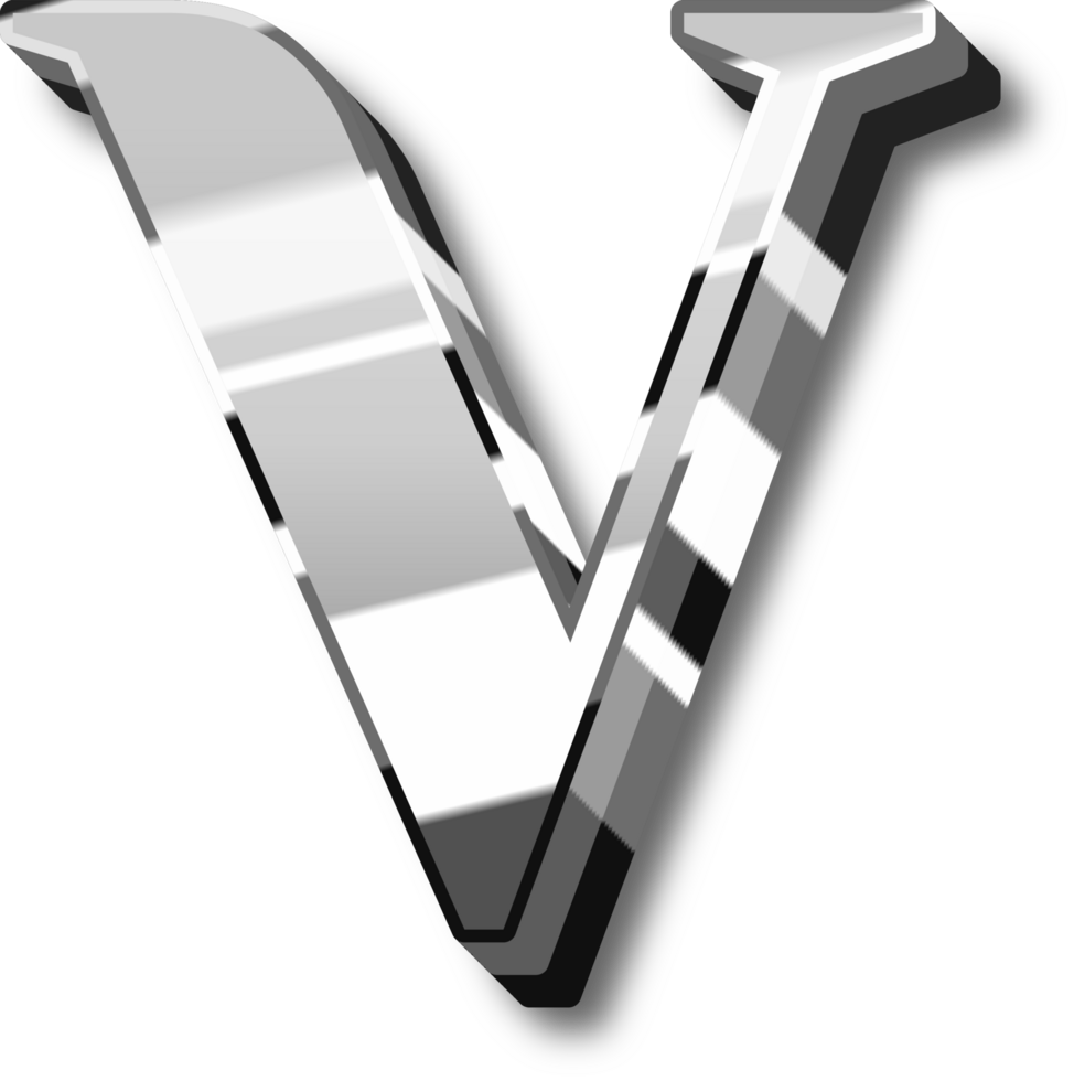 Silver Alphabet Letter and Number png