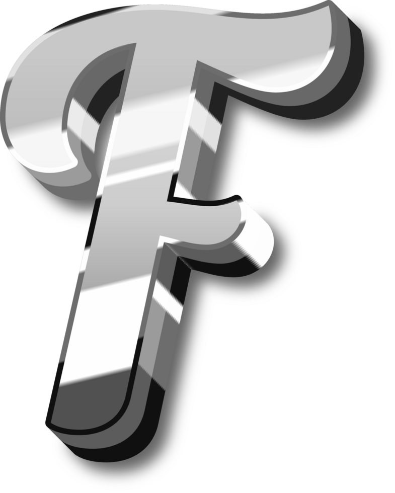 Silver Alphabet Letter and Number png