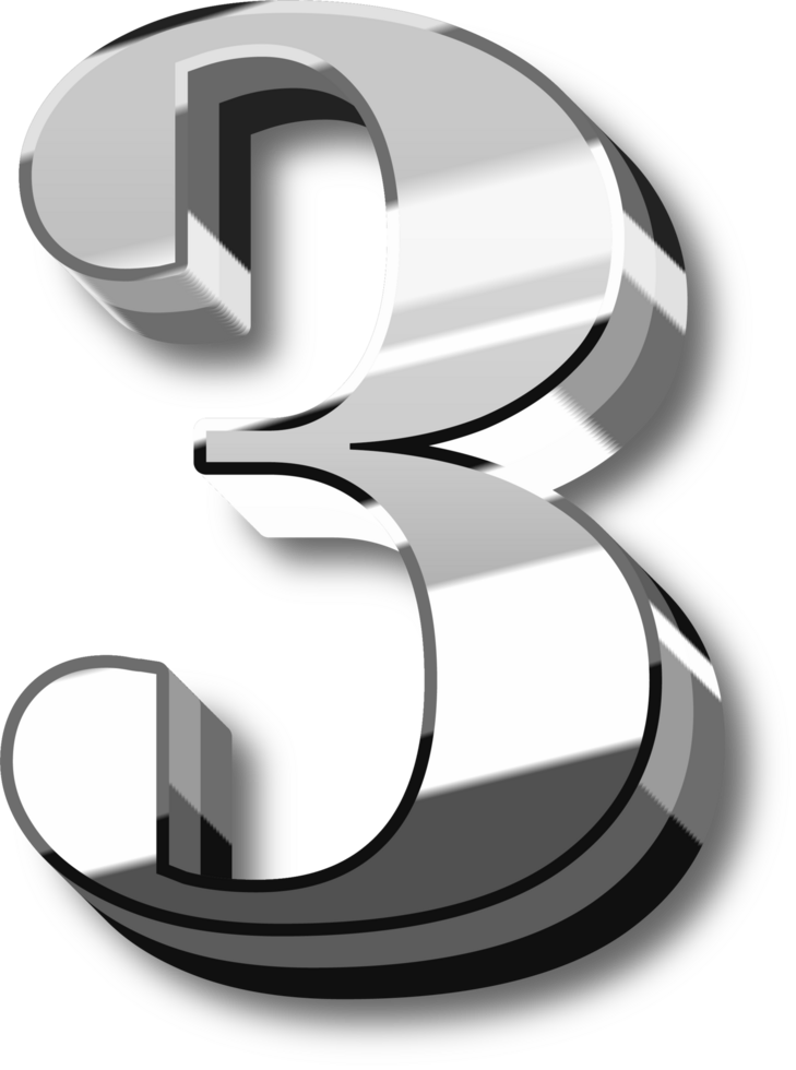 Silver Alphabet Letter and Number png