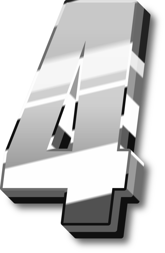 Silver Alphabet Letter and Number png