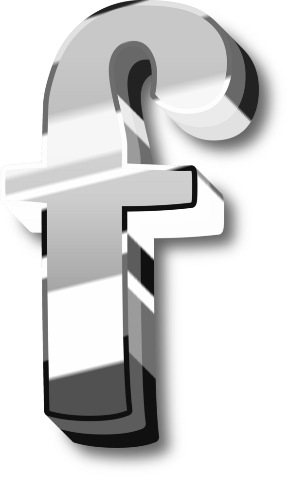 Silver Alphabet Letter and Number png