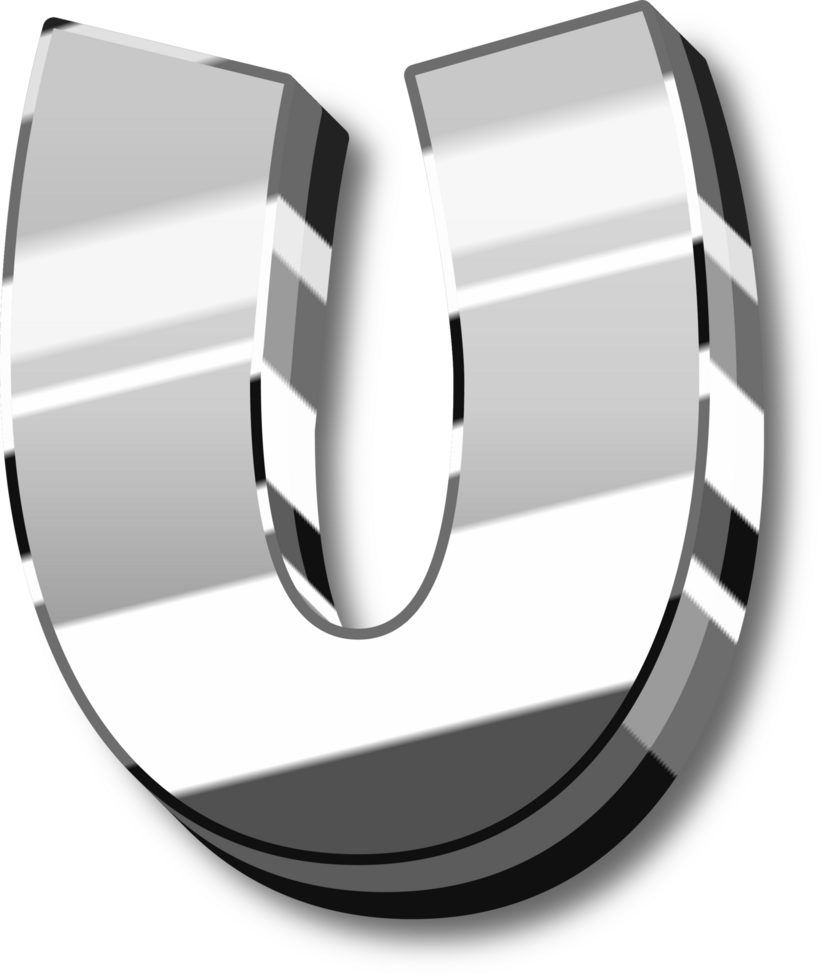 Silver Alphabet Letter and Number png