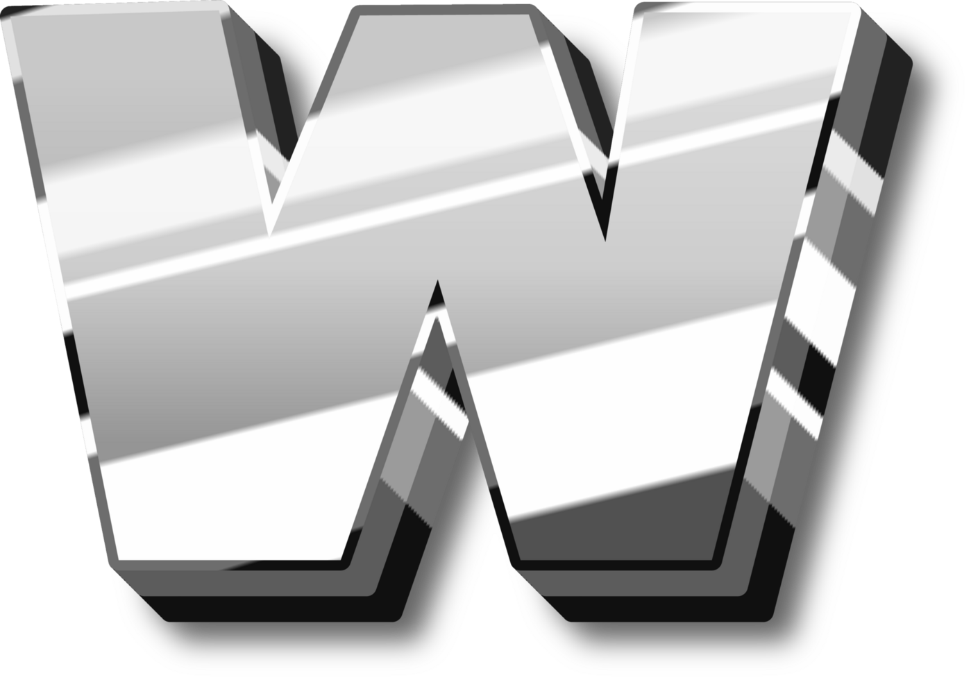 Silver Alphabet Letter and Number png
