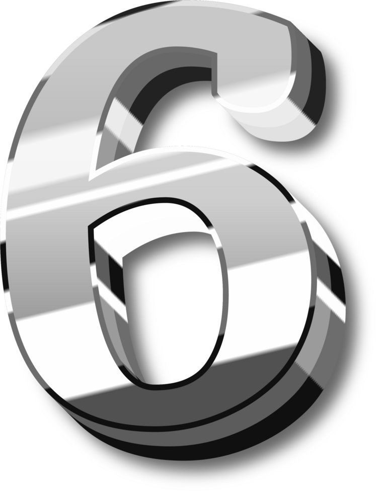 Silver Alphabet Letter and Number png