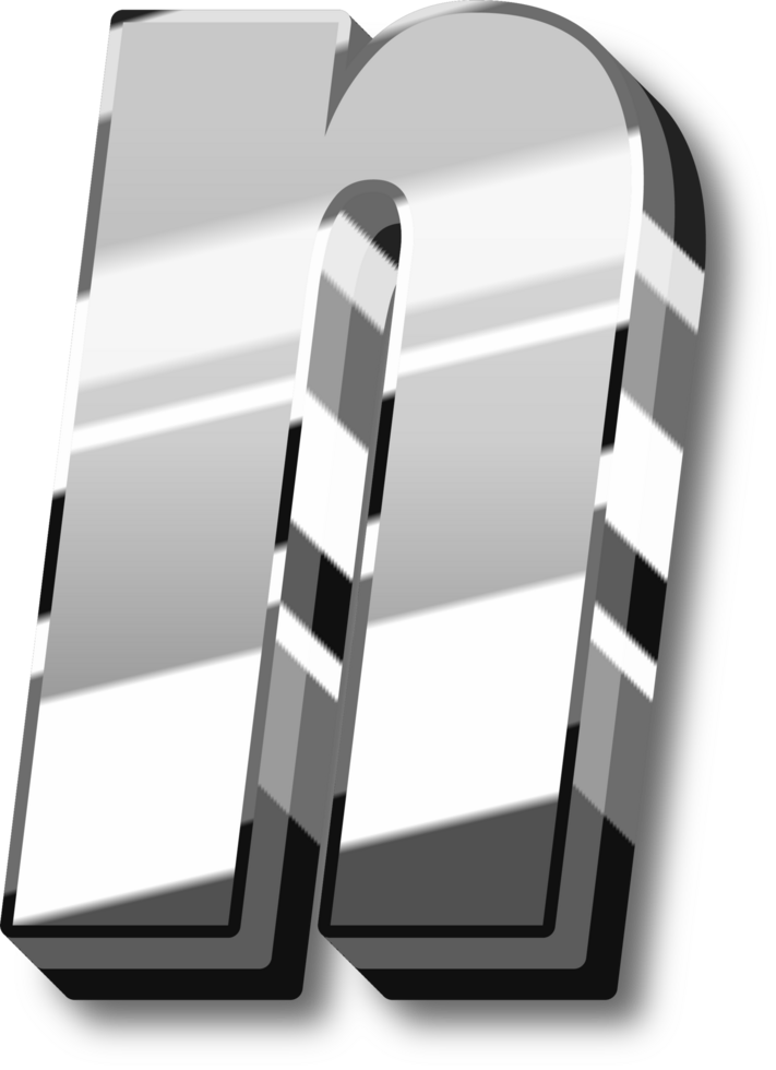 Silver Alphabet Letter and Number png