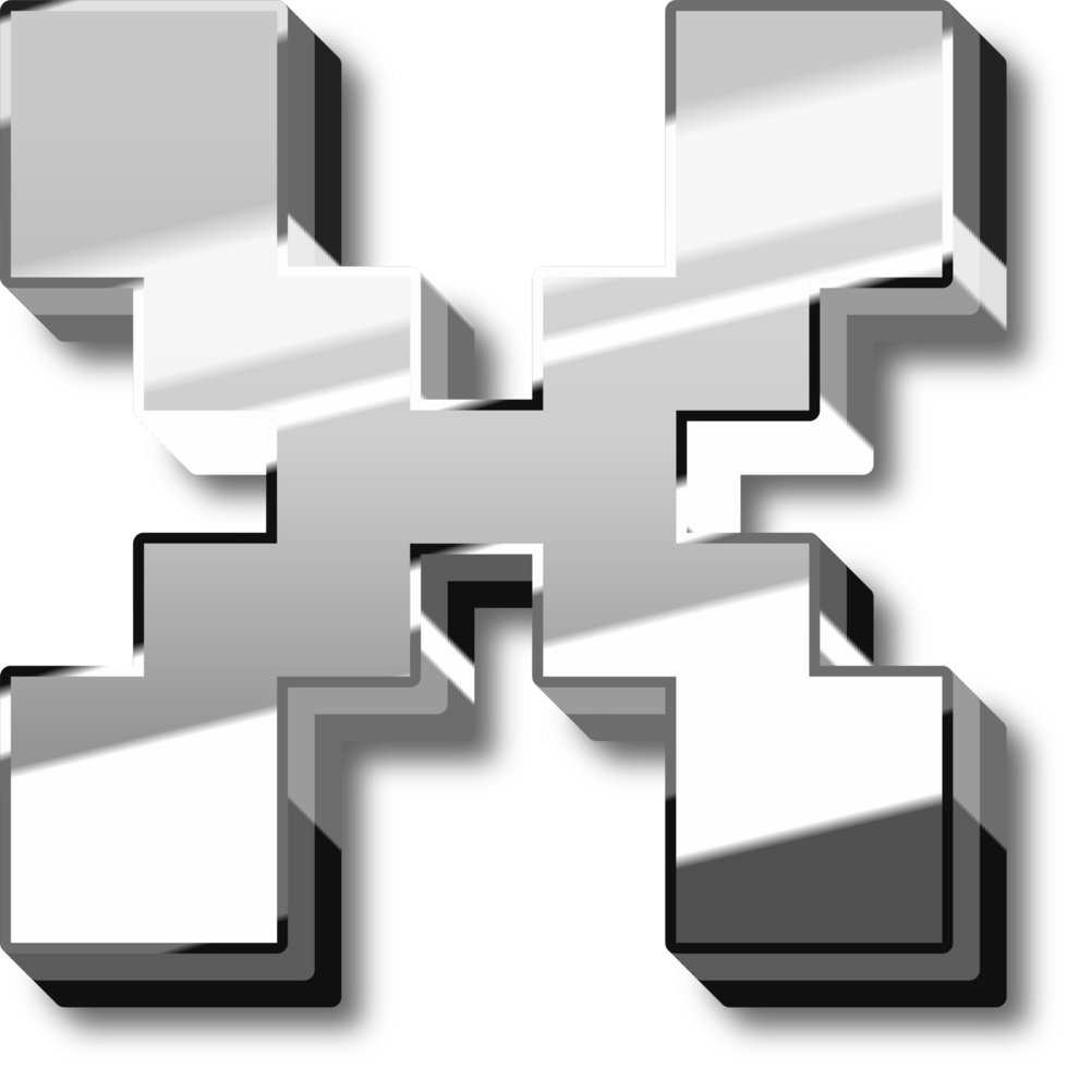 Silver Alphabet Letter and Number png