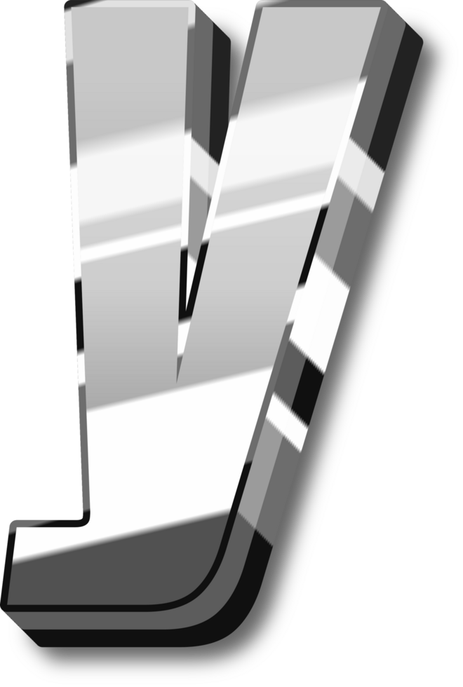 Silver Alphabet Letter and Number png