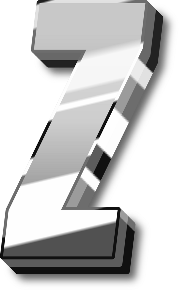 Silver Alphabet Letter and Number png