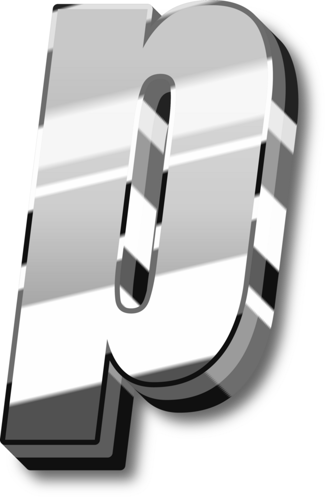 Silver Alphabet Letter and Number png