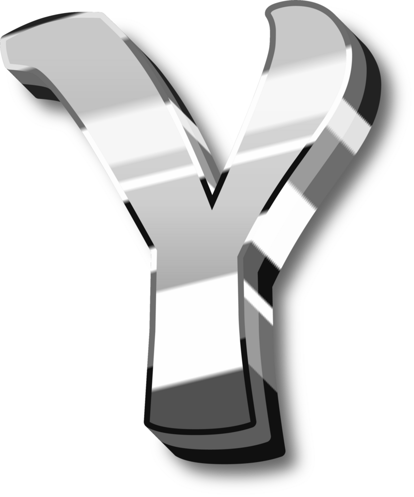 Silver Alphabet Letter and Number png