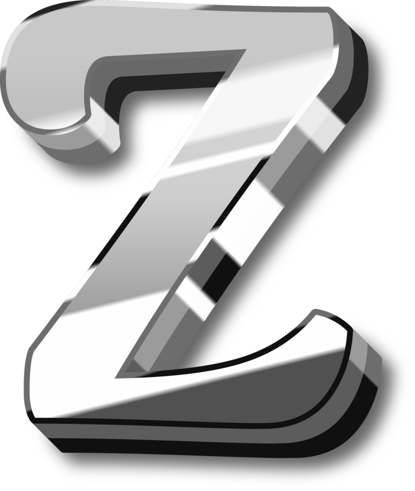 Silver Alphabet Letter and Number png