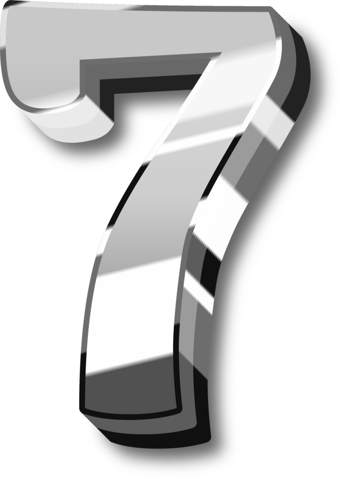 Silver Alphabet Letter and Number png