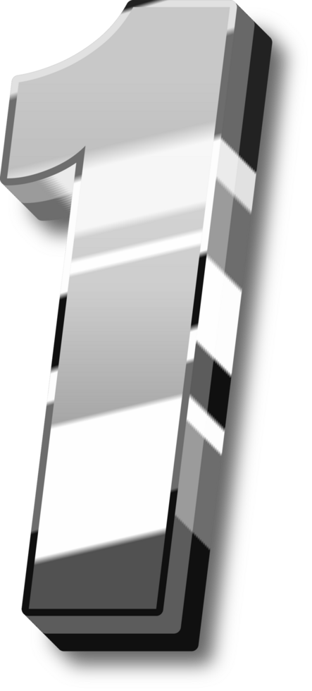 Silver Alphabet Letter and Number png