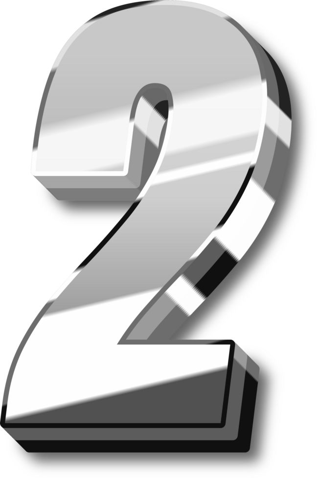 Silver Alphabet Letter and Number png