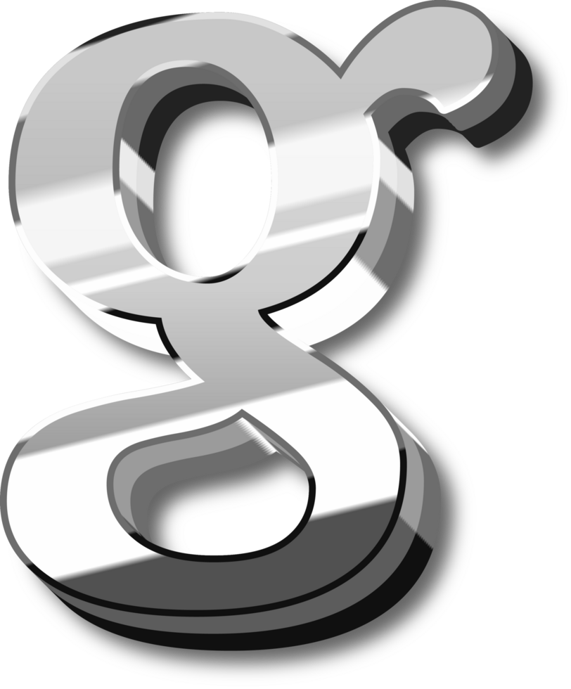 Silver Alphabet Letter and Number png