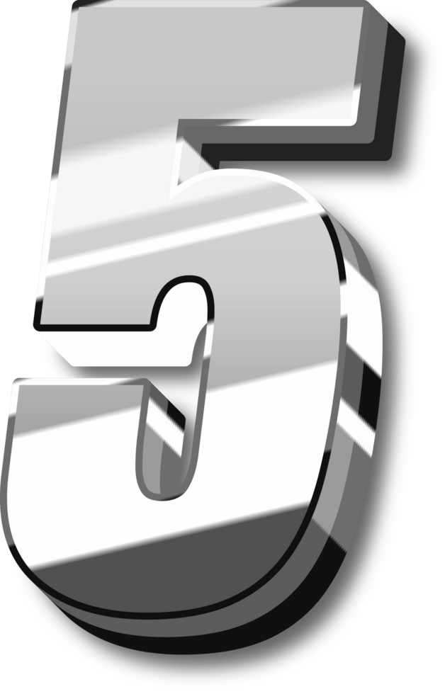 Silver Alphabet Letter and Number png