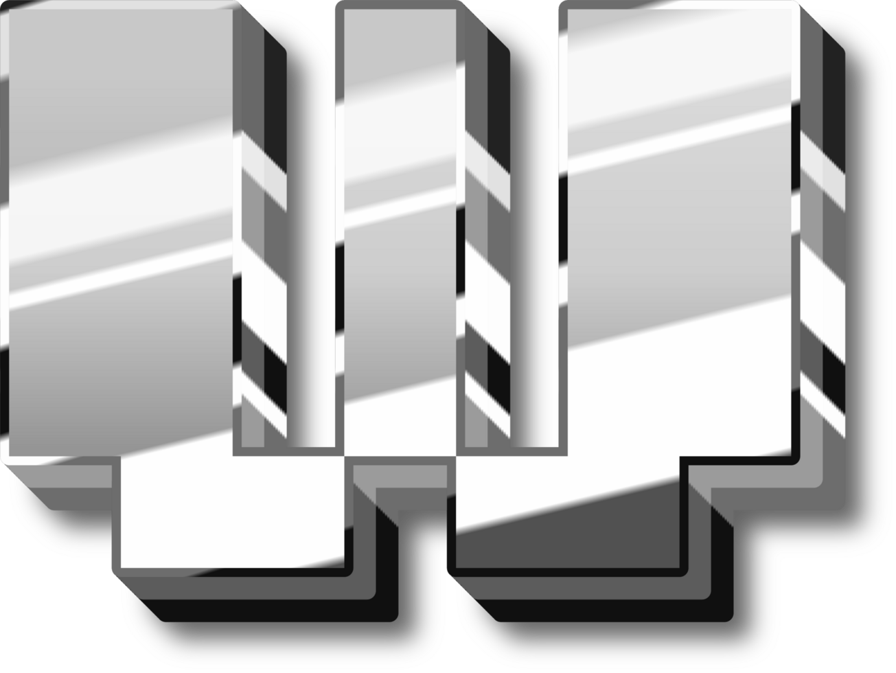 Silver Alphabet Letter and Number png