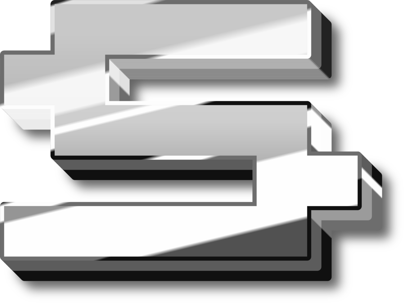 Silver Alphabet Letter and Number png