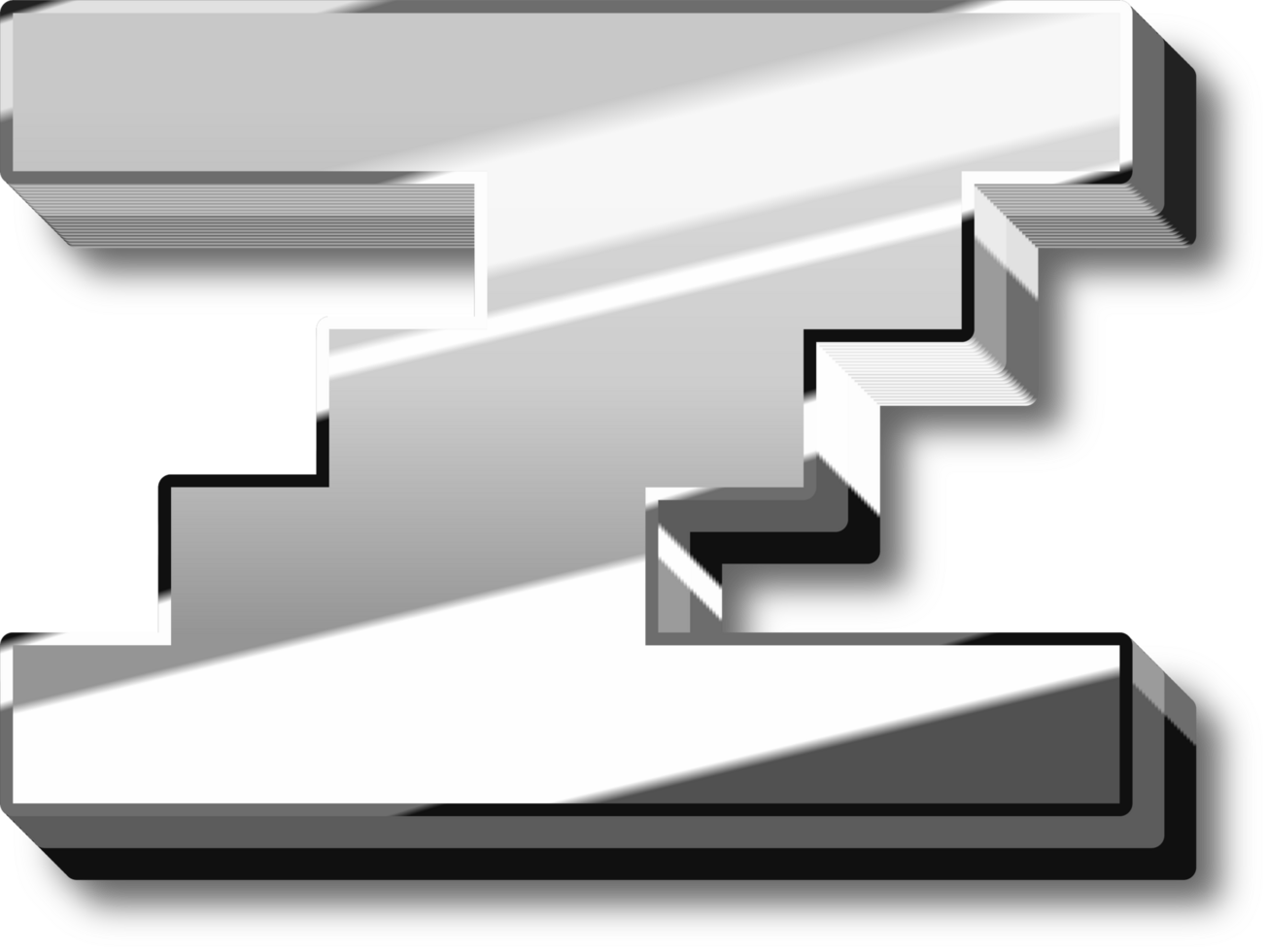 Silver Alphabet Letter and Number png