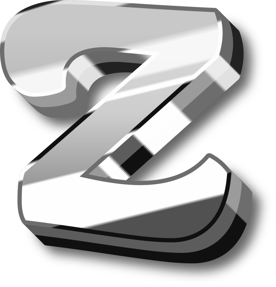 Silver Alphabet Letter and Number png