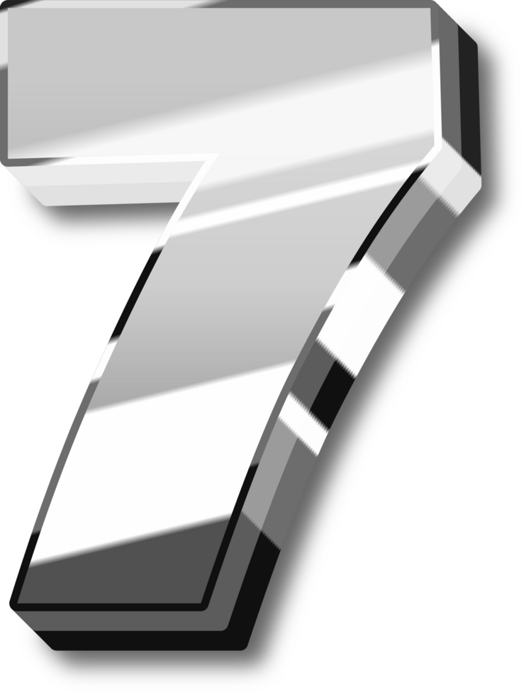 Silver Alphabet Letter and Number png