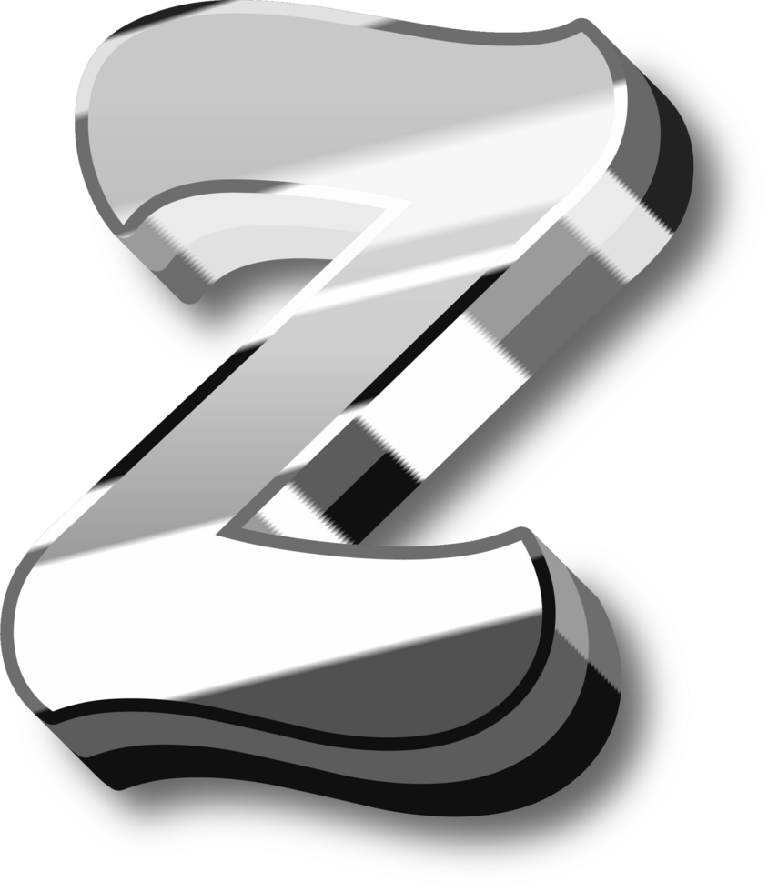 Silver Alphabet Letter and Number png