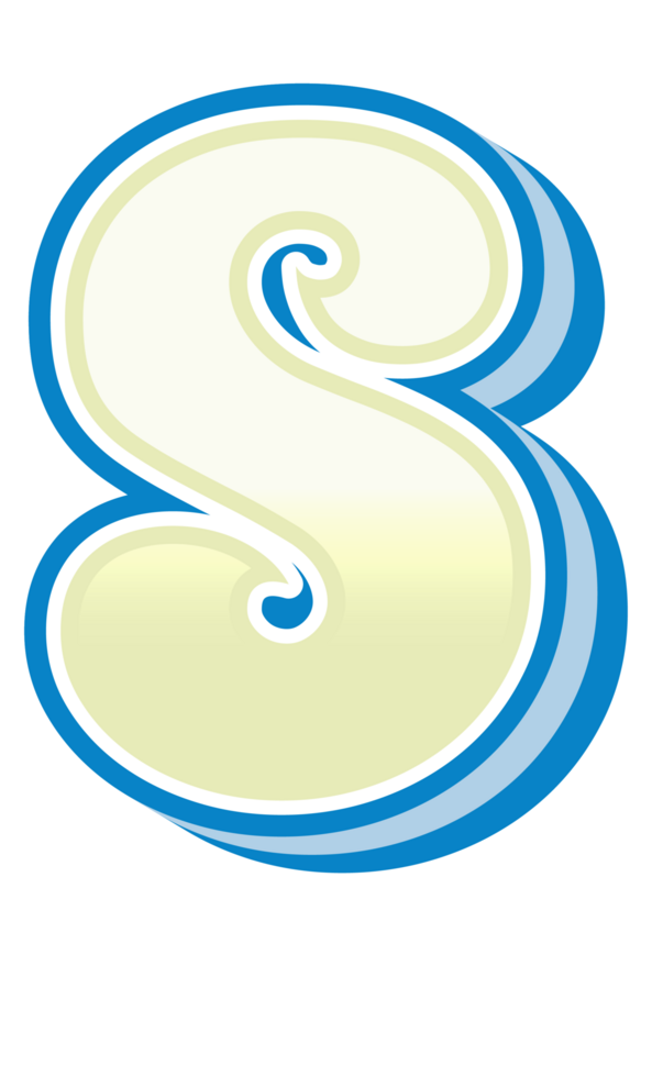 Cartoon Cute Alphabet Letter and Number png