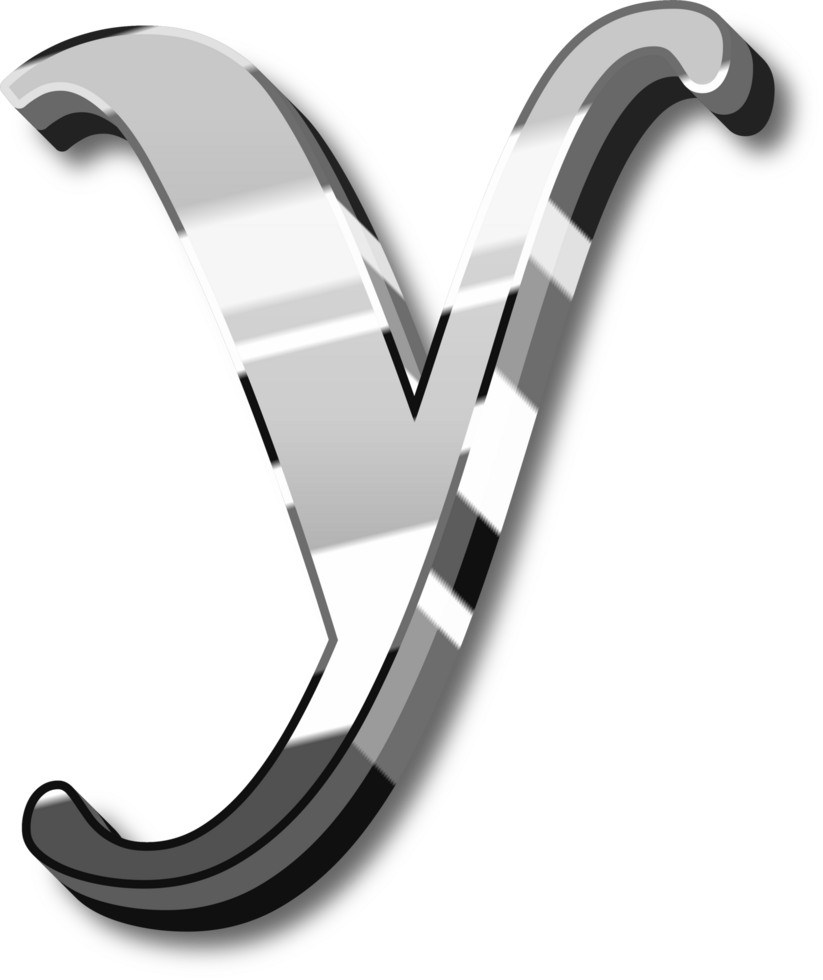 Silver Alphabet Letter and Number png
