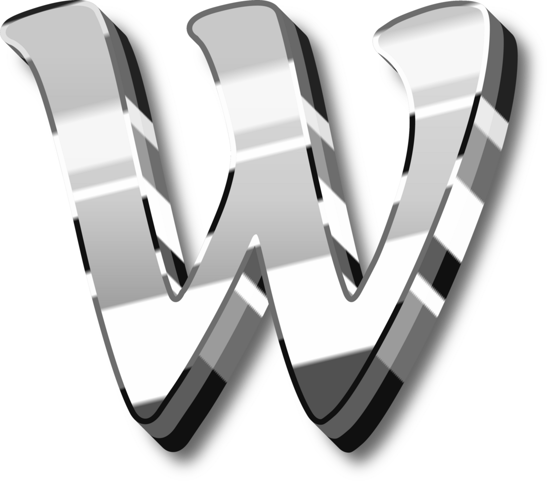 Silver Alphabet Letter and Number png
