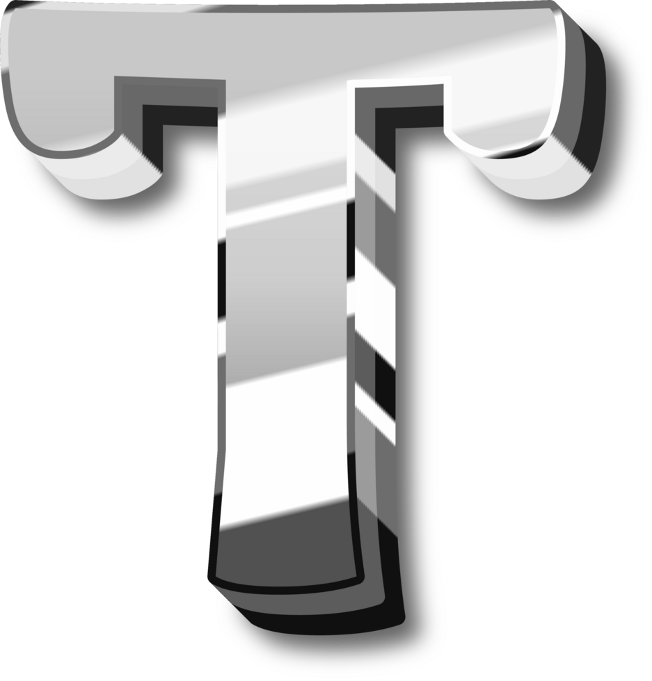 Silver Alphabet Letter and Number png