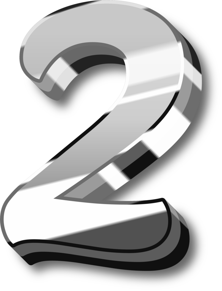 Silver Alphabet Letter and Number png