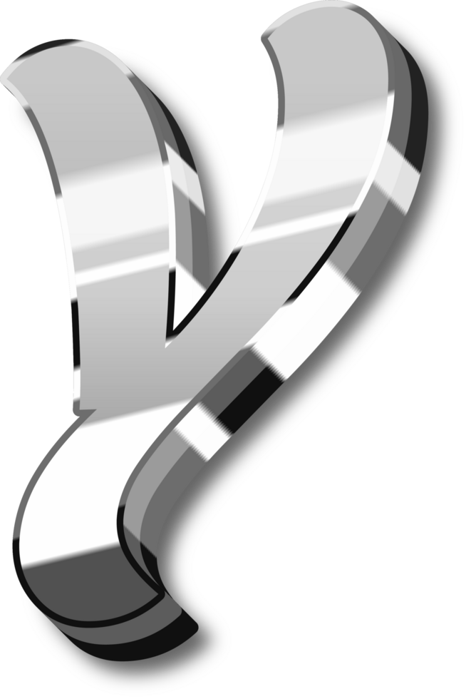 Silver Alphabet Letter and Number png