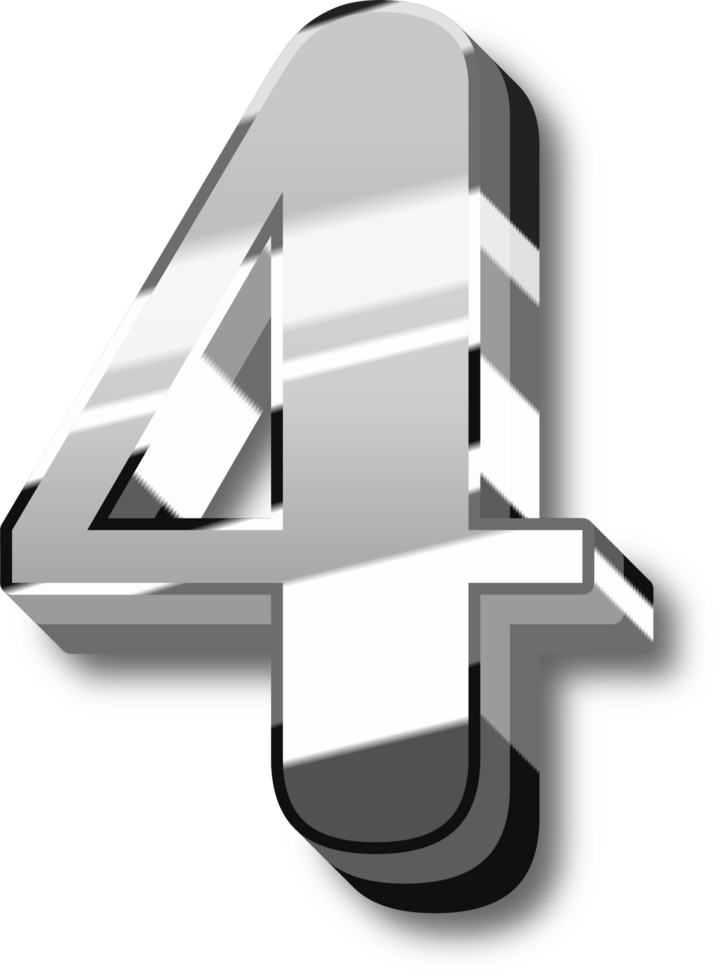 Silver Alphabet Letter and Number png